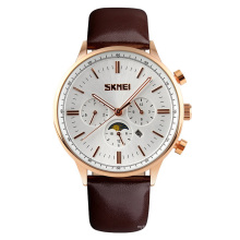 SKMEI 9117 Marque Phase de Lune Montre Hommes Japon Movt Étanche Quartz Montres